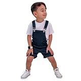 Jardineira Jeans Short Infantil