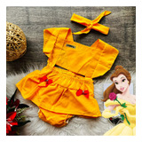Jardineira Romper Bebe Menina
