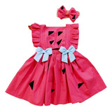 Jardineira Romper Mesversario Fantasia Pedrita Luxo Infantil
