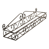 Jardineira Suporte Vaso Flor Planta Ferro Jardineira 60 Cm Cor Preto