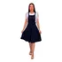 Jardineira Suspensório Salopete Midi Gode Vestido Saia Moda