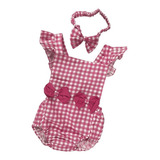 Jardineira Xadrez Romper Junino