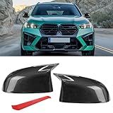 Jaronx Compatível Com Capa De Espelho BMW X3 G01 X4 G02 X5 G05 X7 G07 2019 2024 X6 G06 2020 2024 Tampas De Espelho Retrovisor Padrão De Fibra De Carbono Estilo M Para BMW Capa De Espelho Lateral