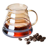 Jarra De Café Em Vidro Ambar 600ml Chá Café Servir Mesa