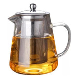Jarra De Vidro Borosilicato Para Chá Coador Inox 950ml