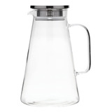 Jarra De Vidro Borossilicato Com Tampa De Inox 1 8 Litros