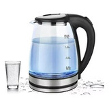 Jarra Elétrica Vidro 2l Chaleira Elétrica Vidro 220v 2000w Cor Prateado