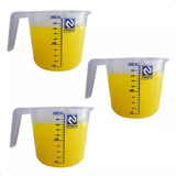 Jarra Graduada 1000ml Polipropileno Autoclavável Kit C 3