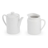 Jarra Leiteira Porcelana 850ml Bule De Café E Cha 800ml