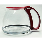 Jarra Vidro Compatível Cafeteira Philco Ph31 Inox Vermelha