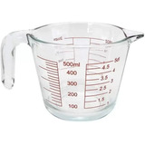 Jarra Vidro Medidora Graduada Utility 500ml Com Bico