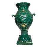 Jarro Tipo Ânfora Em Cerâmica Portuguesa Verde