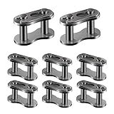 Jawmoy Pack 10 35 Rolo Principal De Corrente Elos De Conector De Corrente De Rolo Resistente De Liga De Aço Peças Automotivas Para Dirt Bike Quad Buggy Mini Bike Pit ATV Scooter Preto 