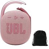 JBL Kit De Alto Falante Portátil Bluetooth Clip 4 Com Bolsa Protetora Deluxe CCI Rosa 