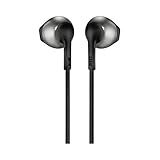 JBL TUNE 205 Fone De Ouvido Intra Auricular Com Controle Remoto De Um Botão Microfone Preto