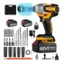 Jc 35 Pcs Parafusadeira Chave De Impacto 2 Bateria Lítio 48v Bivolt Recarregável Profissional Bs Cor Amarelo