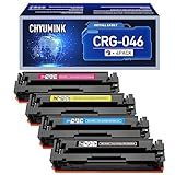 JC Toner Cartucho De Toner De Substituição Compatível Para Canon 046A -amarelo Ciano Magenta- 4 Unidades-