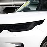 JCAKES Película Protetora De Farol De Carro Vinil Restauração Adesivo TPU Preto Transparente Para Land Rover Discovery 5 R5 2017 2023 Acessórios