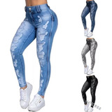 Jeans Elasticos Rasgados Para