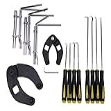 JEENDA Chave De Porca Ajustável De Cilindro Hidráulico 9 5 Cm E 1 27 Cm Conjunto De Ferramentas De Instalação De 8 Peças Kit De Ferramentas De Instalação Em U Com Vedação De Haste De Pistão 