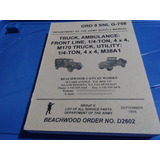 Jeep 56 - Manual Jeep M38a1 E M170 450 Págs Supply Army 1956