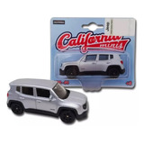 Jeep Renegade Prata California Minis Welly Miniatura Diecast