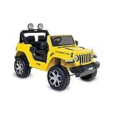 Jeep Wrangler  Amarelo  R C Eletrico 12V  Bandeirante  Amarelo