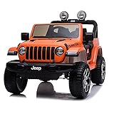Jeep Wrangler (laranja) R/c 12v
