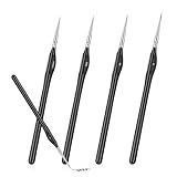 Jeffdad Kit De Pincéis Em Miniatura Conjunto De Pincéis De Pintura Em Miniatura Com Detalhes Finos Para óleo Aquarela Rosto Acrílico Unhas Desenho De Linha Pintura Em Escala 4 Peças 
