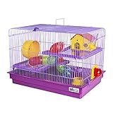 JEL PLAST GAIOLA PARA HAMSTER BIG SPACE 2 ANDARES   LILÁS  GRANDE