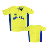 Jersey Brasil Baseball Oficial Cbbs Adulto