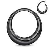 JESMODA Anéis De Septo De Aço Inoxidável De 16 G Argolas Para Piercing De Nariz Pequenos Lábios Orelhas Cartilagem De Septo Hélice Daith Piercing Corporal Joias Para Mulheres E Homens Ouro 