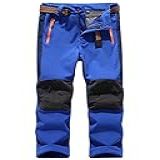 Jessie Kidden Calças De Inverno Para Crianças Meninos Meninas Jovens Impermeável à Prova De Vento Caminhadas Esqui Neve Cintura Elástica Forro De Lã Quente 16010 Azul Escuro 8 9 Anos