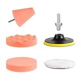 JEX Kit Polimento Boinas Espumas 5pçs Para Polimento Automotivo BEC 002 5 Polegadas