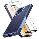 Jeylly Capa Para Xiaomi Poco F5 5G Com 2 Protetores De Tela De Vidro Traseira Rígida Antiarranhões E Amortecedor De Borracha TPU Macia Capa Resistente à Prova De Choque Para Xiaomi Poco F5 5G Note