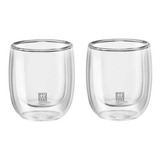 Jg 2 Copos Cafe Sorrento Parede Dupla Espresso 80ml Zwilling Cor Vidro Parede Dupla