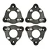 Jg 4 Adaptador De Roda Corcel  Pampa 3x150mm P  4x100mm Cpf