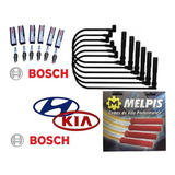 Jg Cabos Ignição Jogo De Velas Bosch Hyundai Tucson 2 7 V6
