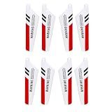 Jiafan Propeller Blades 8pcs Red For Syma S107/ S107g Rc Helicopter Parts