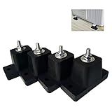 JIANZHENKEJI Suporte De Almofadas De Borracha Para Montagem De Ar Condicionado Para Unidades Ao Ar Livre Mini Split HVAC Condensadores De Ar Condicionado Central Suporte De Amortecedor De Máquina Pacote Com 4 Tem 1 