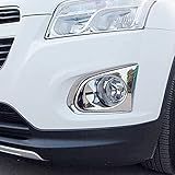 JIERS Para Chevrolet TRAX 2014 2016 Cabeça Do Carroceria Do Carro Luz De Neblina Dianteira Moldura Com Acabamento Em Plástico ABS Cromado