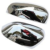 JIERS Para Peugeot 208 2014 2017 Capas De Espelho Retrovisor De Carro Cromadas ABS Acessórios Adesivos De Espelho Retrovisor