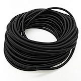 JIH Tubo De Linha Aérea Flexível Preto Padrão 3-16- Com Conectores De Plástico Preto Para Aquário- Terrários E Hidropônicos -J-15 M-