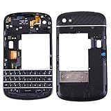 Jijiao Peças De Reposição Para Reparo 3 Em 1 Para Blackberry Q10 (teclado + Moldura Do Meio + Painel Da Lente Da Câmera Da Carcaça Da Placa Traseira) Peças De Cobertura De Montagem Completa