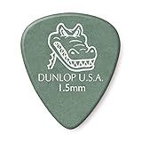 Jim Dunlop Palhetas De Guitarra Gator Grip Padrão 1,5 Mm Verde (417p1.5)
