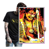 Jimi Hendrix Poster Quadro Placa Blues Bandas De Rock A2 12