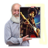 Jimi Hendrix Poster Quadro Placa Blues Bandas De Rock A3 17