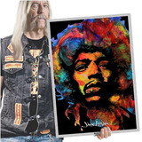 Jimi Hendrix Poster Quadro Placa Vintage