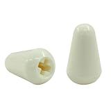 Jiozermi 2 Peças De Plástico De Guitarra Branca 5 Vias Pontas De Interruptor, Tampas De Interruptor Seletor De Captador Botões De Interruptor De Captador Para Eua Fender Strat Tele