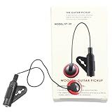 Jiozermi Captador Piezo De Microfone De Contato Captador De Violão Captador De Microfone Para Violão Violino Viola Ukulele Violoncelo Banjo Vermelho 